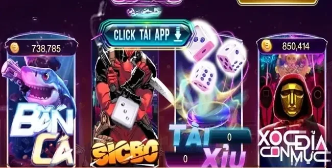 Sảnh game 789Club với Bắn Cá, Sicbo, Tài Xỉu và Xóc Đĩa